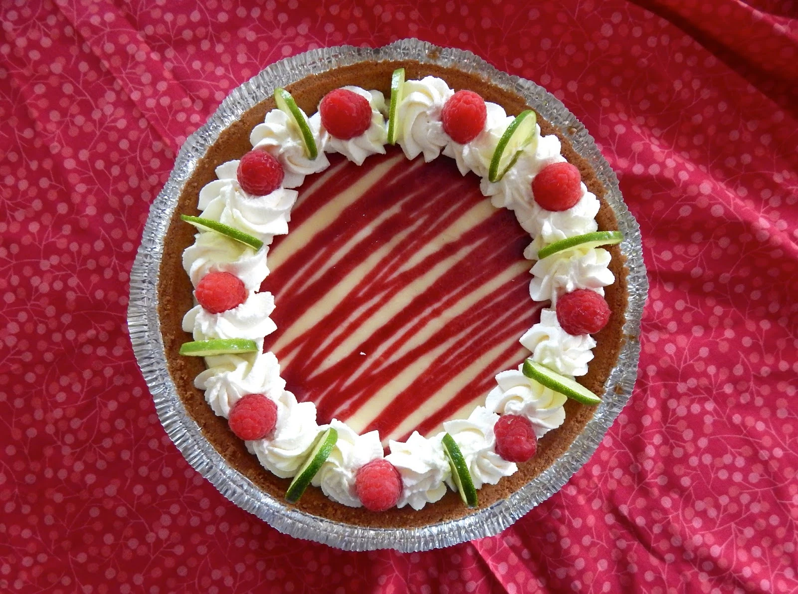Key Lime Raspberry Pie