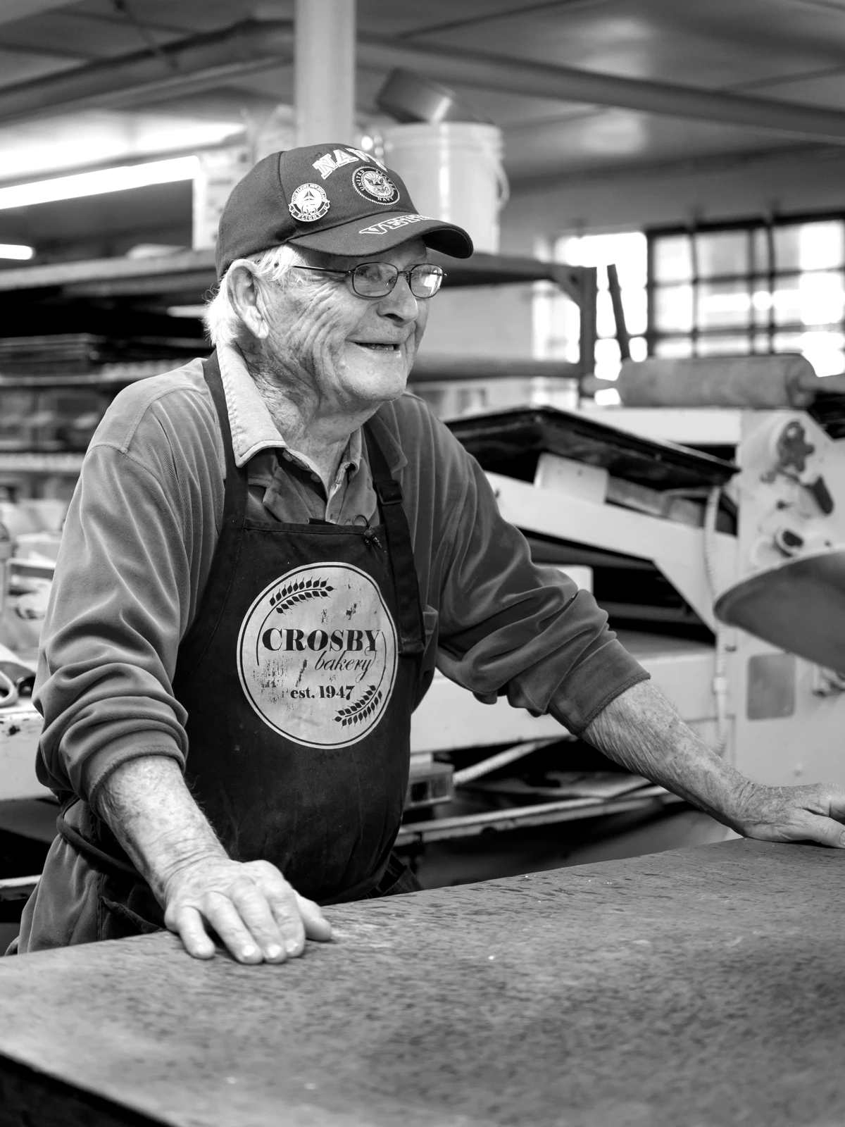 Jake Crosby at the bakery counter