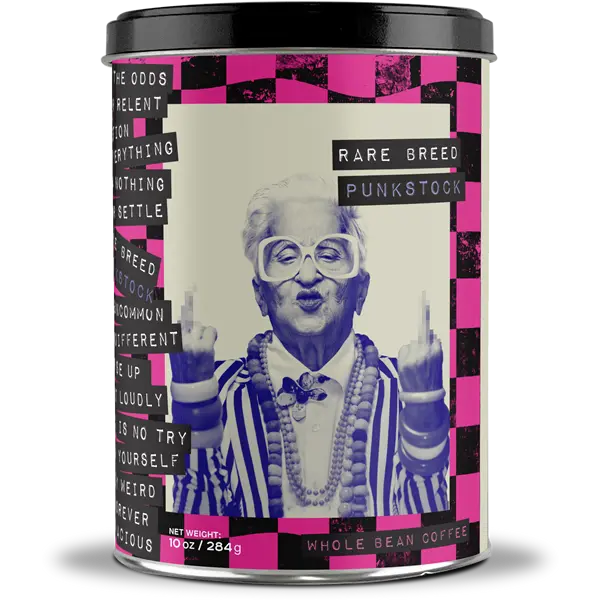 Rare Breed Punkstock coffee can