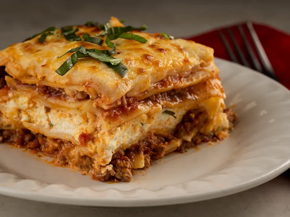 Lasagna family dinner
