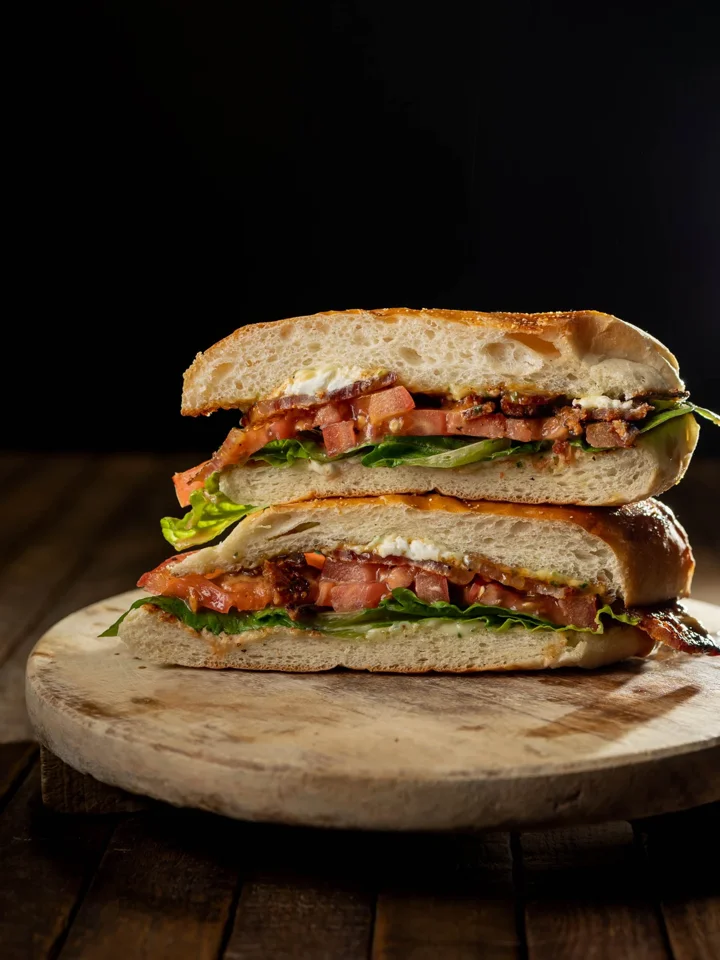 Pesto goat-cheese BLT