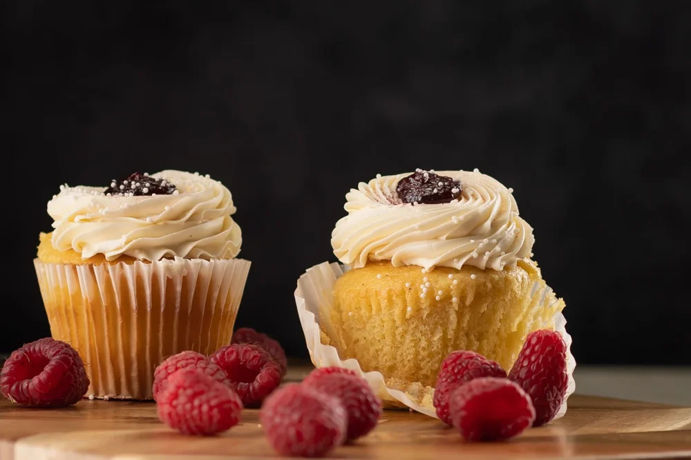 Raspberry-filled Cupcakes